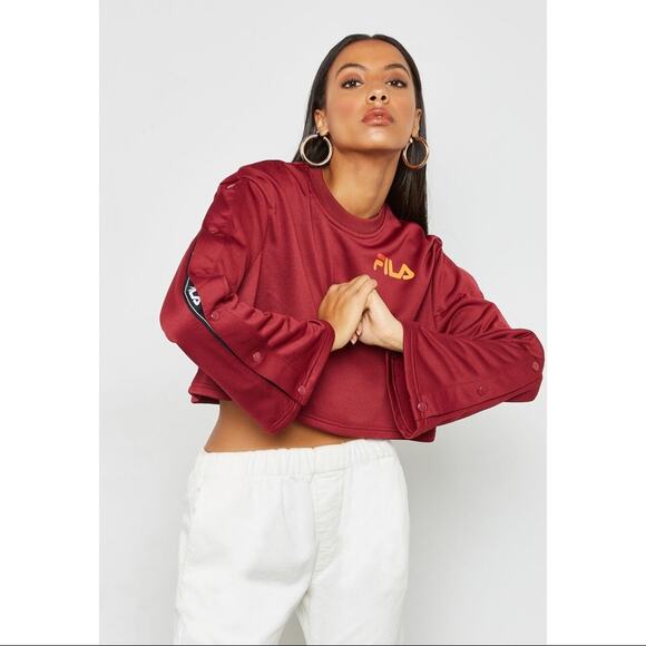 Fila Aurora Flared Crop Sweatshirt XS - Picture 7 of 7